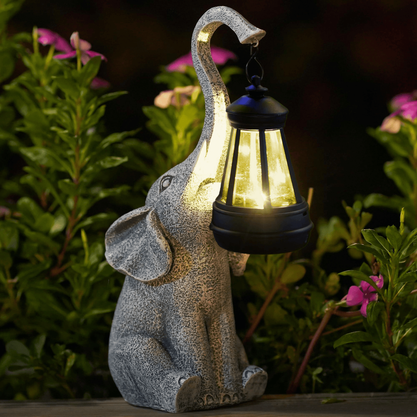 betoverende olifanten tuinlamp™ - voor een magische sfeer!