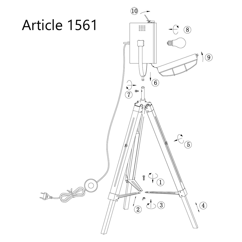 vloerlamp dyce 1561be beuken