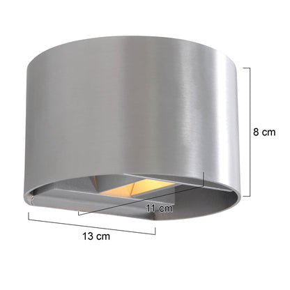 Wandlamp Muro 3364ST Staal