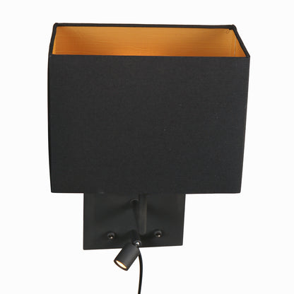 Wandlamp Nouveau 1472ZW Zwart