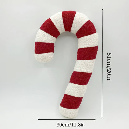 Pluche kerstkussen geschikt voor sofa en bed
