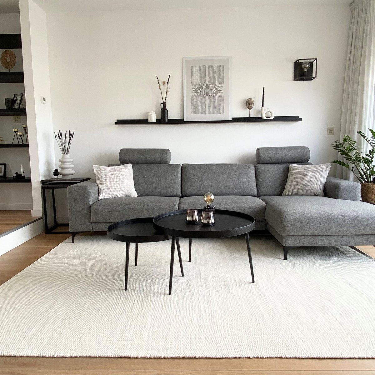 wool rug - white / ivory white 160x230cm