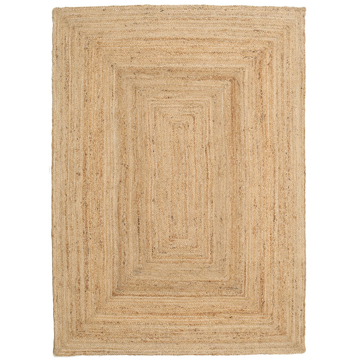 jute rug rectangle natural 200x290cm