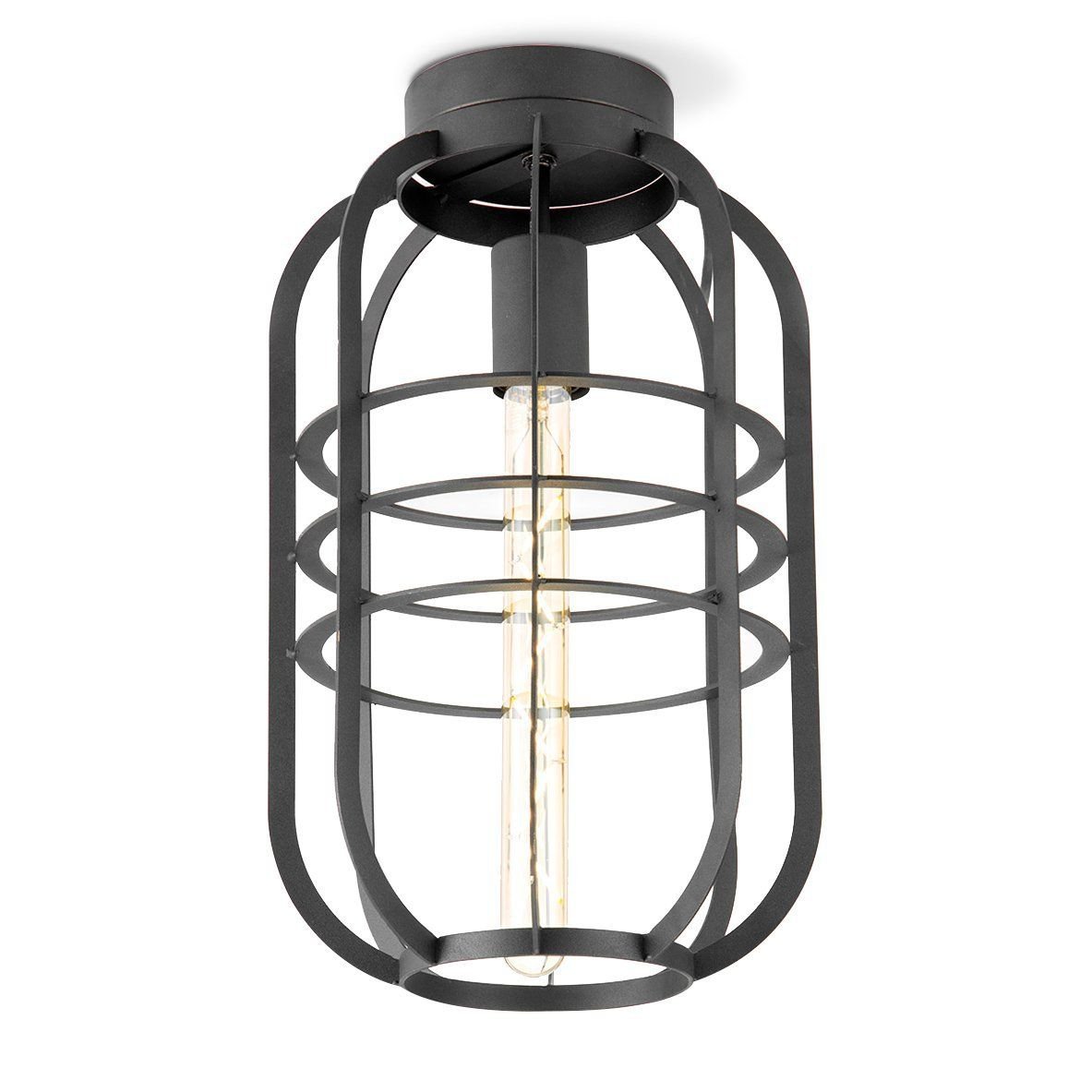 home sweet home modern led ceiling lamp nero l - black