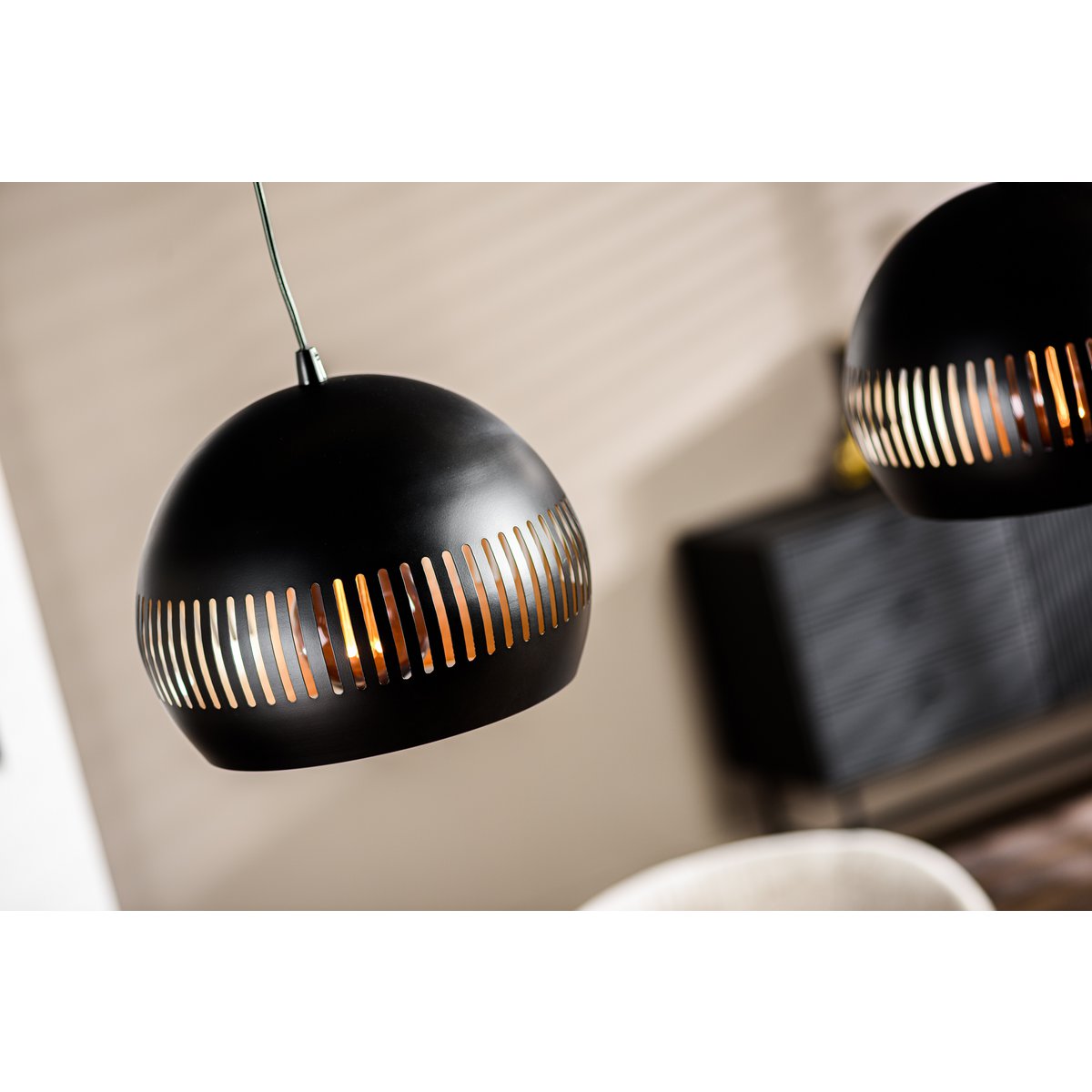 hanglamp, 3-lichts, h340 zwart