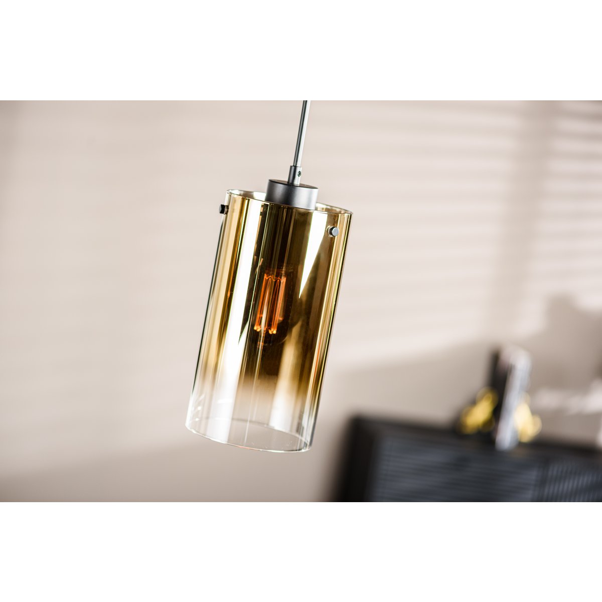 hanglamp, 4-lichts, h850 goud