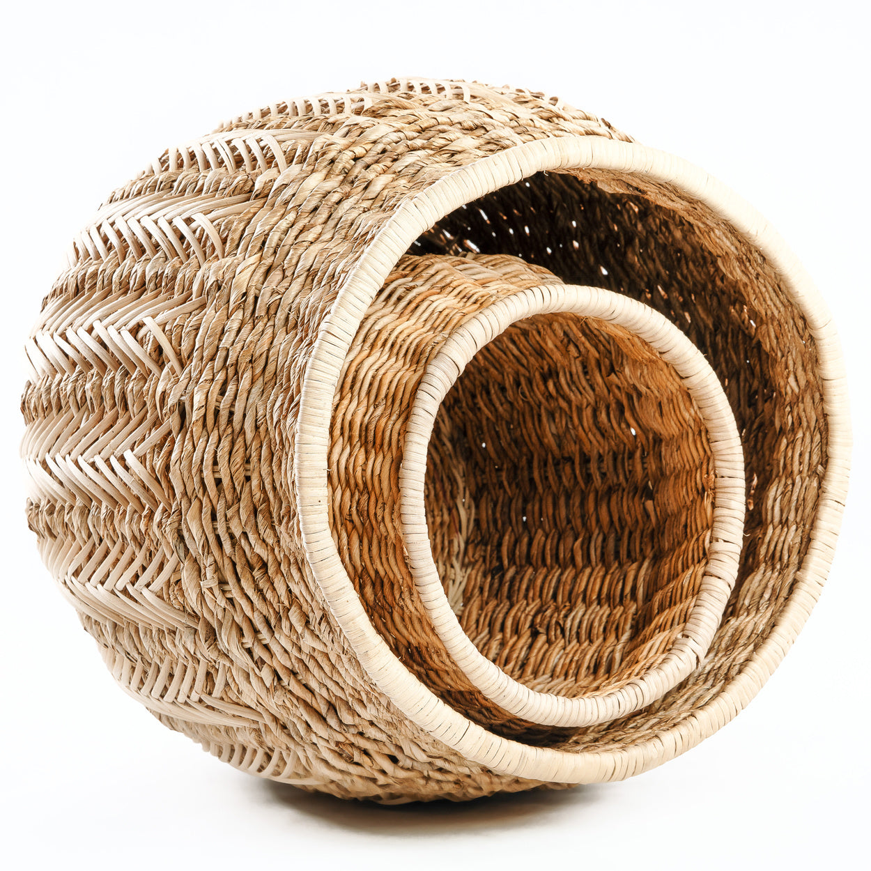 rotan opbergmand de luziru - naturel - m