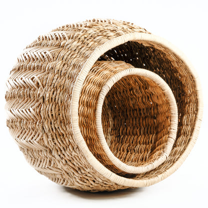 Rotan opbergmand De Luziru - Naturel - M