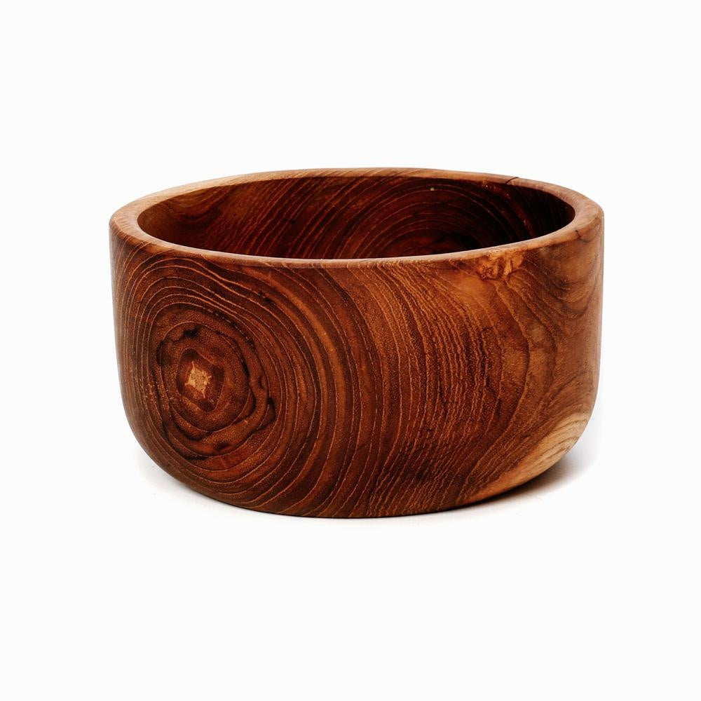 de teak root salad bowl - s