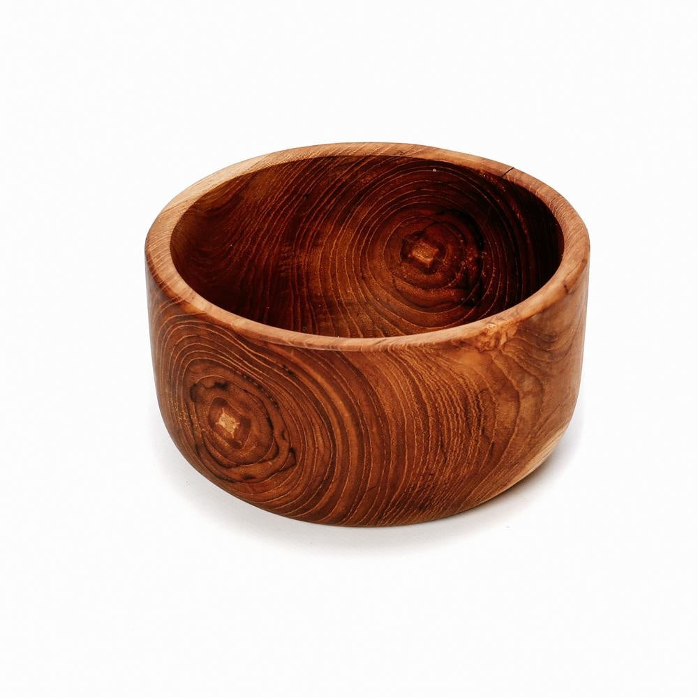 de teak root salad bowl - s