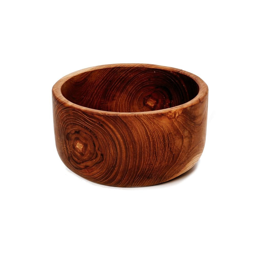 de teak root salad bowl - s