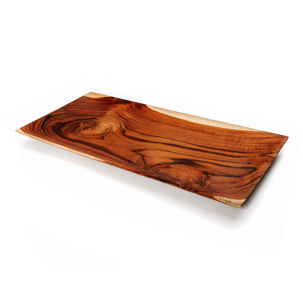 de teak root sushi bord - l