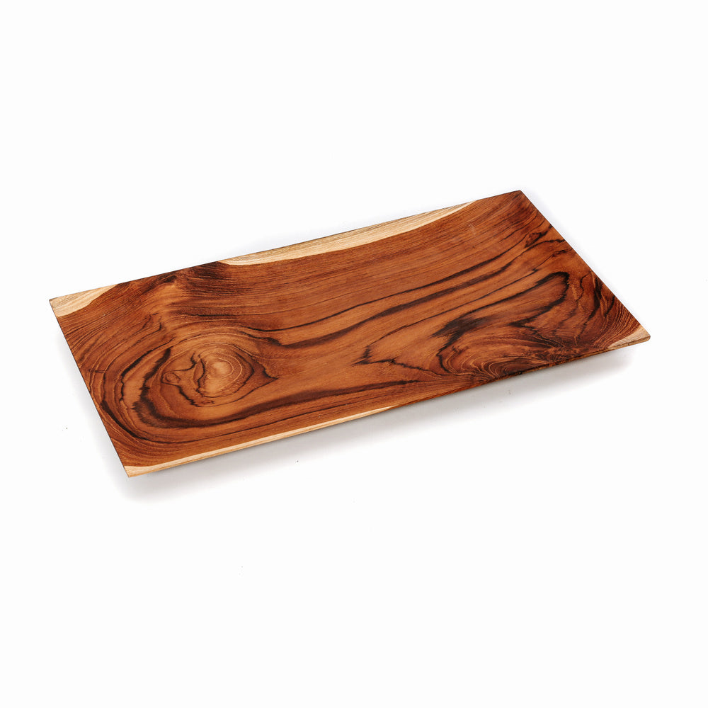 de teak root sushi bord - l