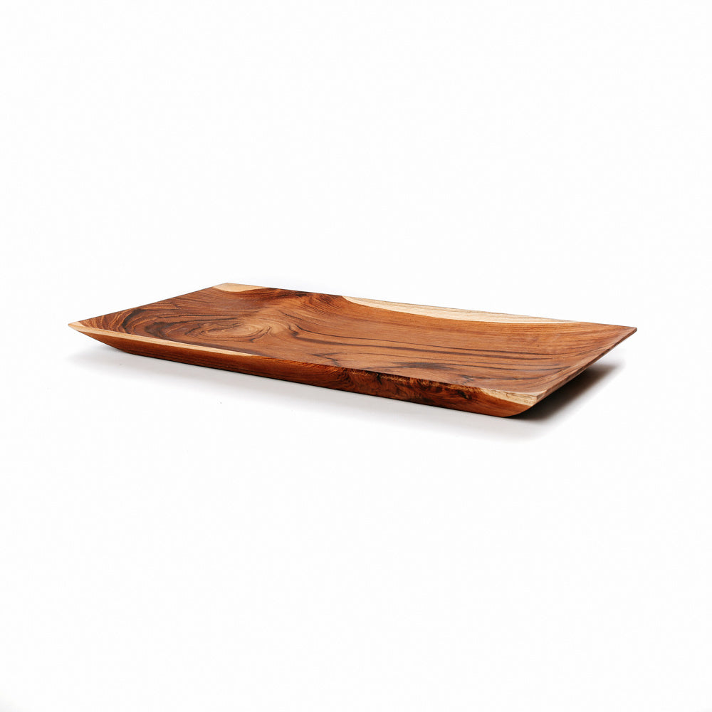 de teak root sushi bord - l