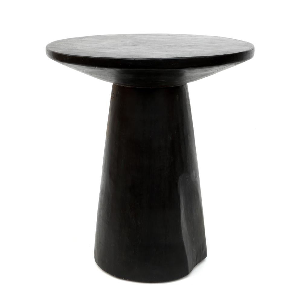 de timber conic bijzettafel - zwart - 50