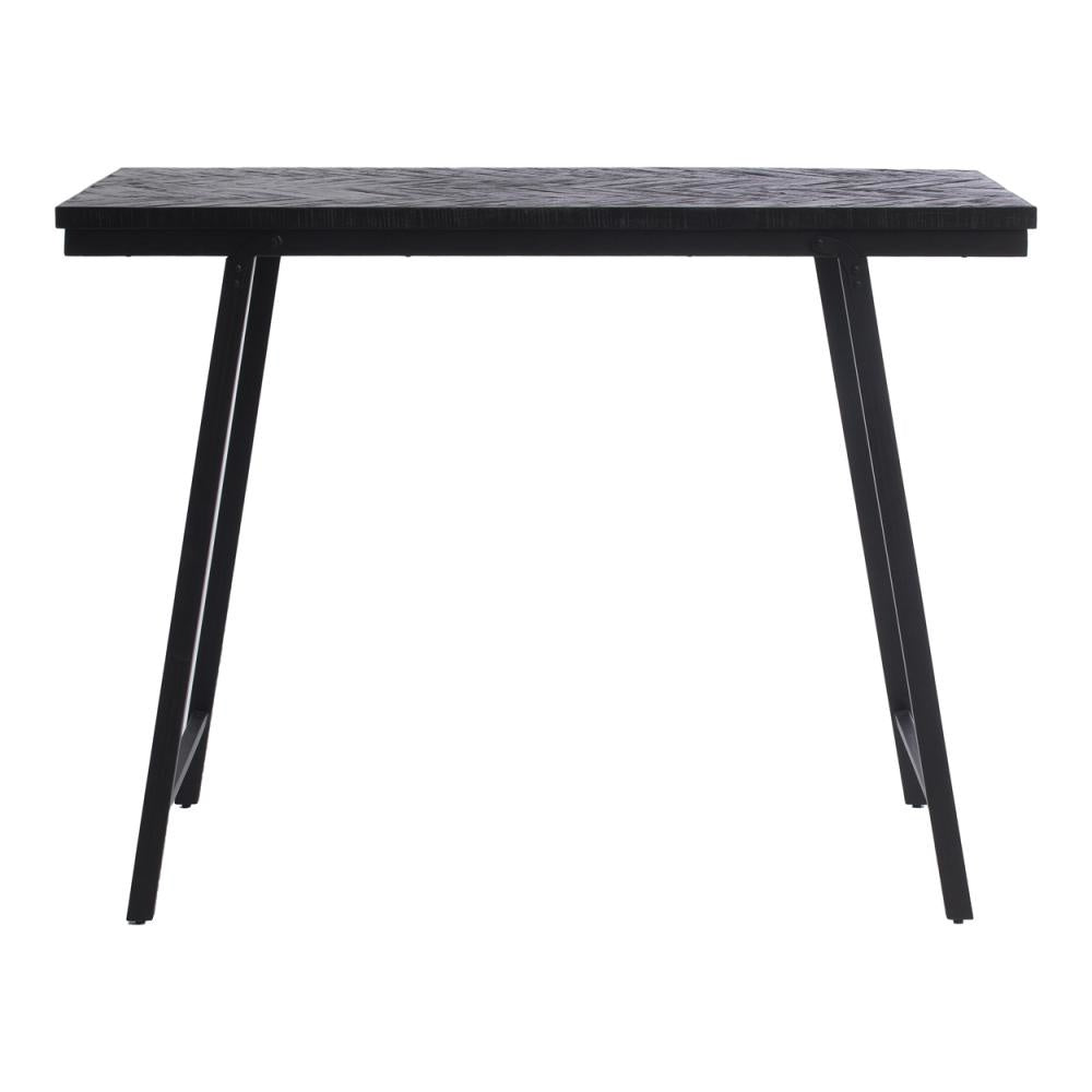 de visgraat hoge tafel - zwart - 140cm