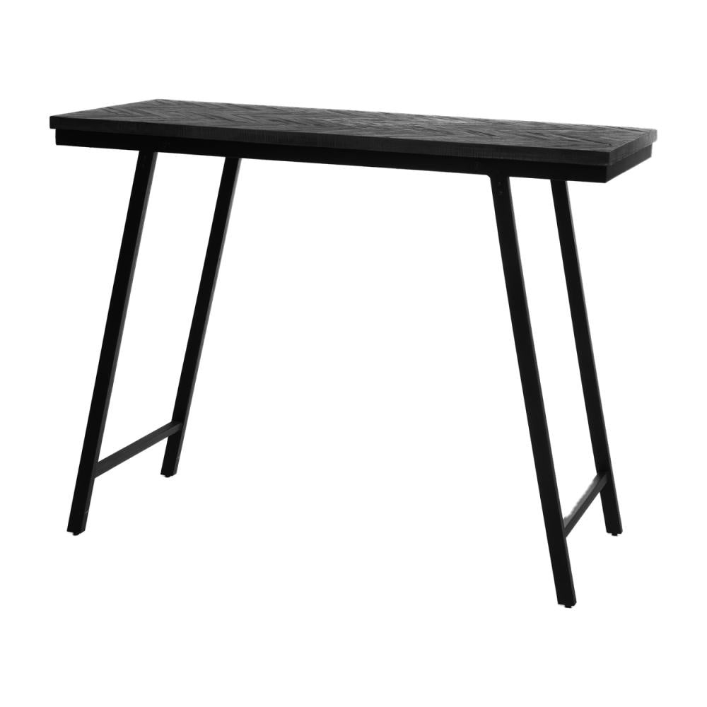 de visgraat hoge tafel - zwart - 140cm