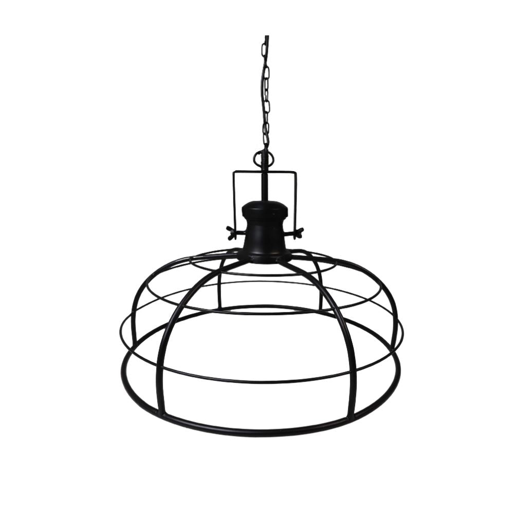 hanglamp crown - ø60x43 - powder coated black - ijzer