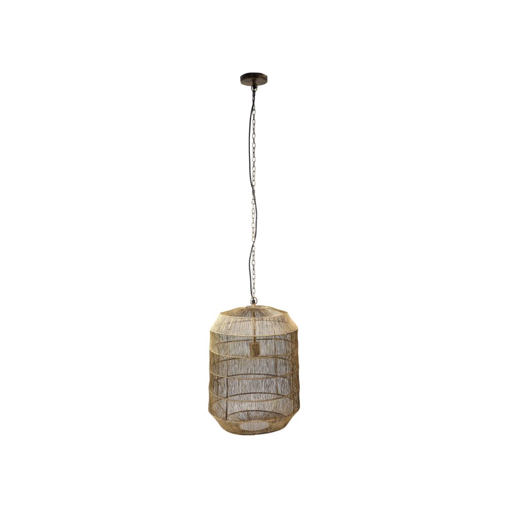 hanglamp marbella - ø40x61 - goud - metaal