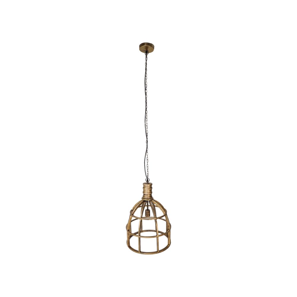 hanglamp -  ø40x50 - goud - metaal