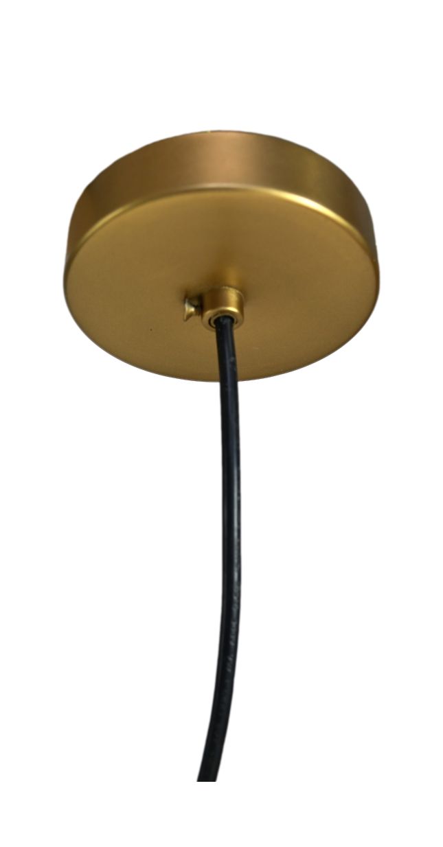 hanglamp rond -  ø30x10 - goud - metaal