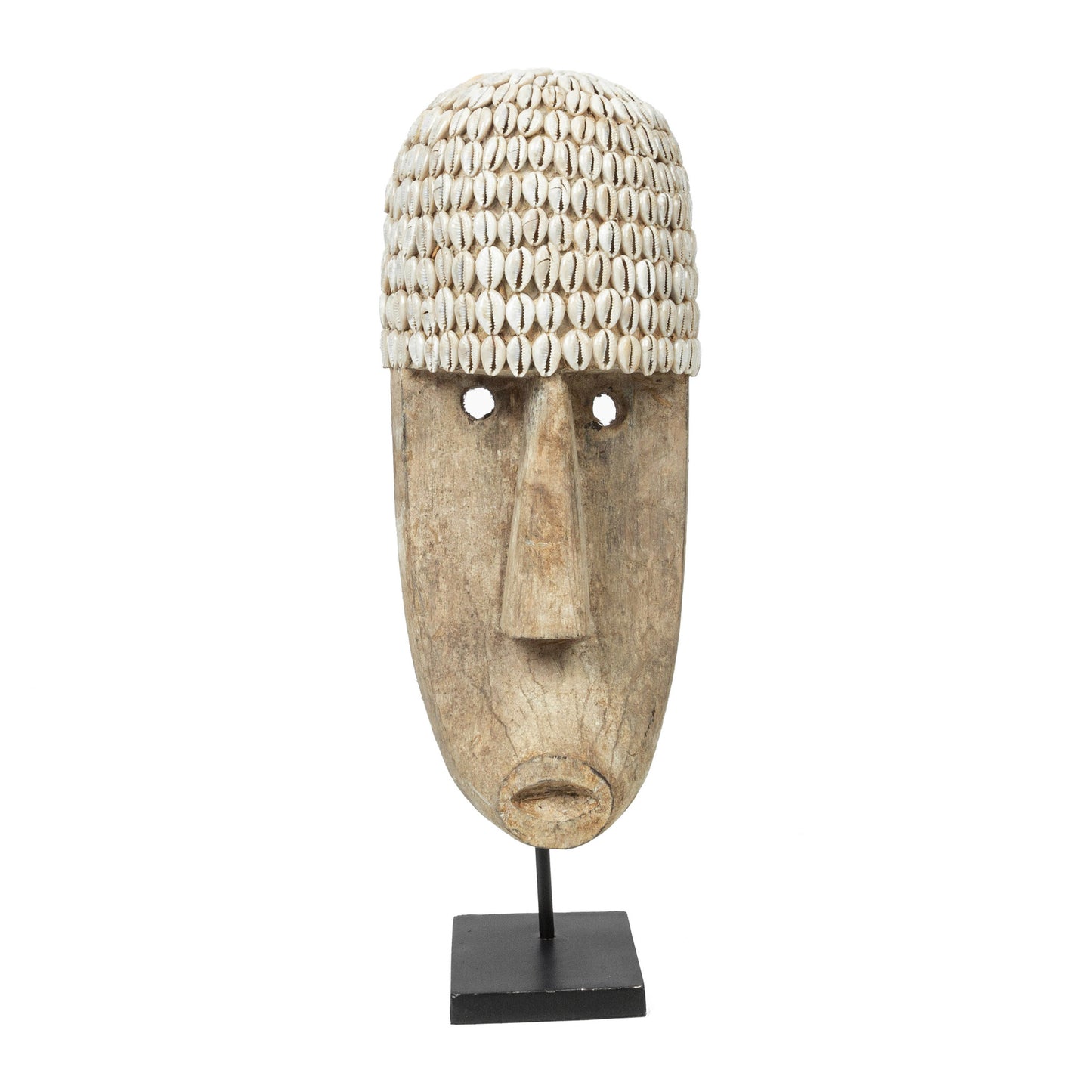 het cowrie masker on stand - large