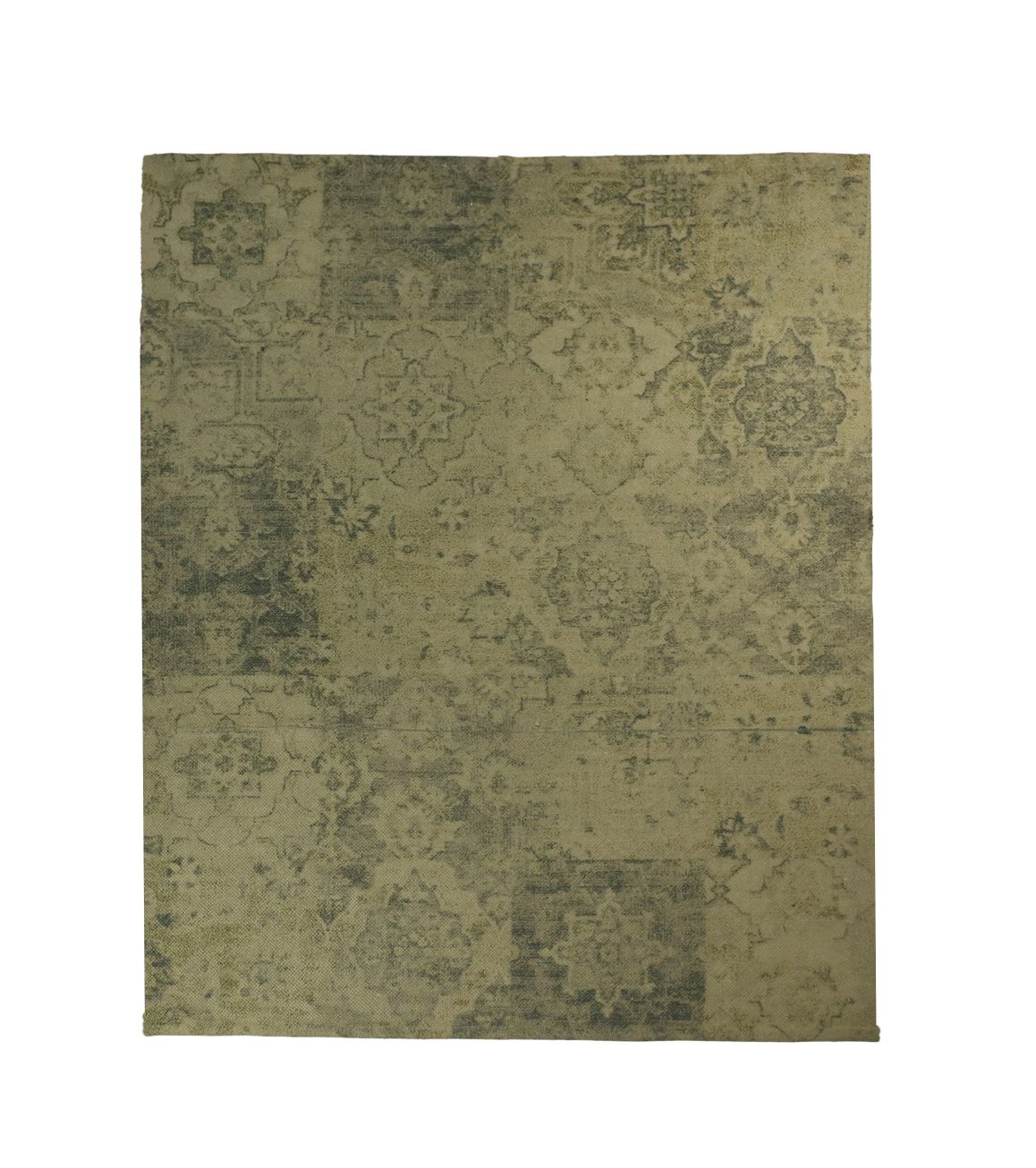 vloerkleed patchwork - 120x180 - beige/geel/groen/blauw - polyester