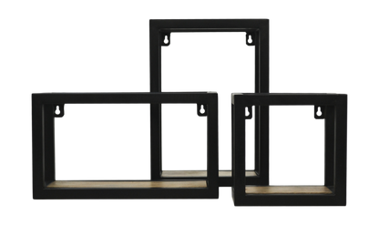 Wandbox Levels - 25x35 cm - mangohout/ijzer